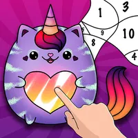 Caticorn Coloring Book By Numb icon