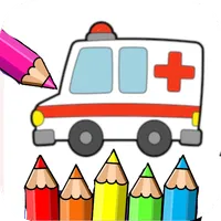 Coloring Ambulance Cars icon