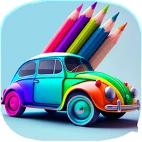 Car paint -motorcycle coloring icon