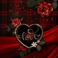 Red Tartan Heart - Wallpaper icon