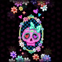 Kitsch Floral Skul - Wallpaper icon