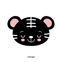 카카오톡 테마 - 블랙 아기 호랑이 icon