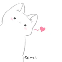카카오톡 테마 - 빼꼼 하양 고양이_소프트 화이트 icon