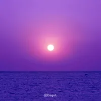 카카오톡 테마 - 보랏빛 노을지는 바다 icon