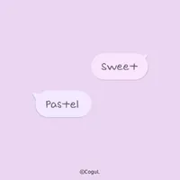 카카오톡 테마 - 달콤 파스텔_보라보라 icon