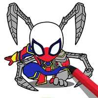 Coloring Paint: Superhero Draw icon