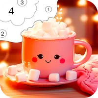 Cute Cozy Color by Number Game icon