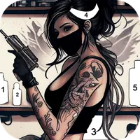 Tattoo Coloring games icon