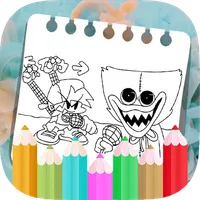 Huggy vs FNF Horror Coloring icon