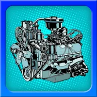 Car engine device icon