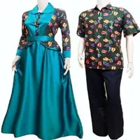 couple batik clothes collectio icon