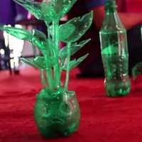 creative ideas of plastic bott icon