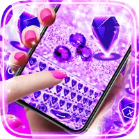 Purple Diamond Keyboard Theme icon