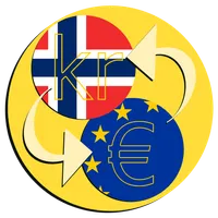 Norwegian krone Euro converter icon