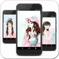 Cute Cartoon Anime Wallpaper icon
