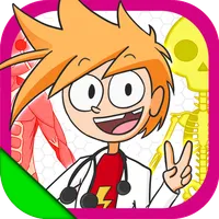 Human body adventure for kids icon