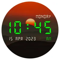 LED Digital Clock Wallpaper icon