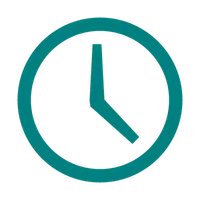 Working hours time card icon