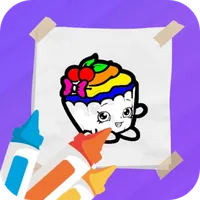 Coloring games for kids icon