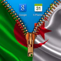 Algeria Flag Zipper LockScreen icon