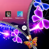 Butterfly Zipper Lock Screen icon