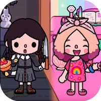 Toca Wednesday Boca Coloring icon