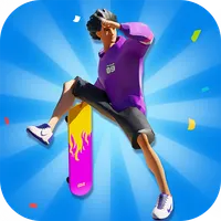 Simple Skateboarding icon