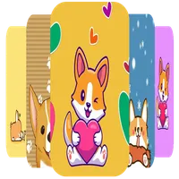 Cute Cartoon Dog Wallpaper icon