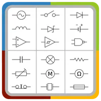 Electrical Symbols for Electro icon