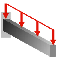 Cantilever Beam Dist Load icon