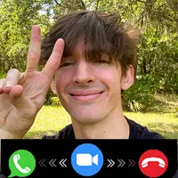 Flamingo fake video call chat icon