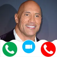 The Rock fake video call icon