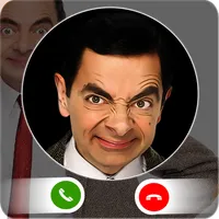 Funny man fake video call icon