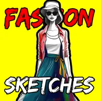 Fashion Design Flat Sketch icon