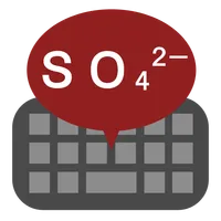 Chemical equation keyboard C icon