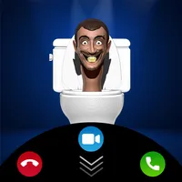 Toilet fake voice video call icon