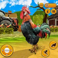 Talking Rooster: Chicken Games icon