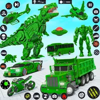 Dino Robot Car Transform Games icon