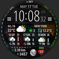 Digital Weather Watch face P1 icon