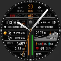 Surface elevation watch face icon