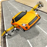 City Flying Car Driving 3d icon