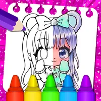 Gacha Anime Coloring Book Life icon
