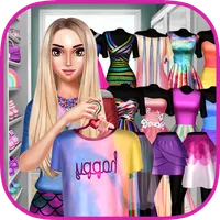 Rainbow Girls Dress Up icon