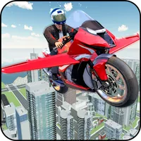 Flying Bike Game Stunt Racing icon