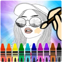 coloring me jeu for girls icon