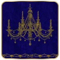 Blue Gold Chandelier Go Launch icon