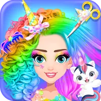 Unicorn Girl Hair beauty Salon icon