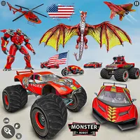 Monster Truck Robot Car Game icon