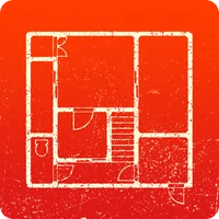 Floor plan card game icon