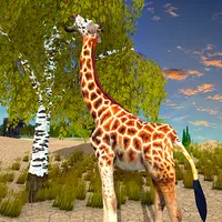 Giraffe Family Life Jungle Sim icon